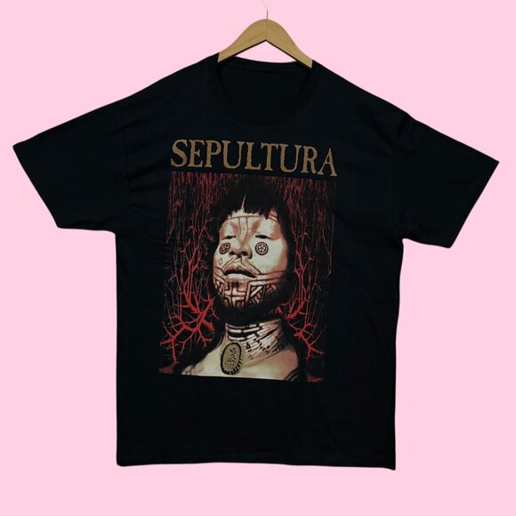 Sepultura Roots Album Brazilian Heavy Metal Band Tee L - Picture 1 of 4